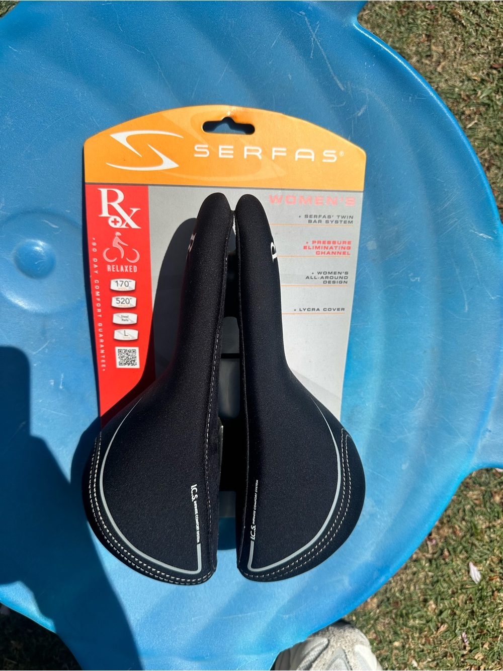 Women’s Black Comfort Bike Saddle - Picture 2 of 10